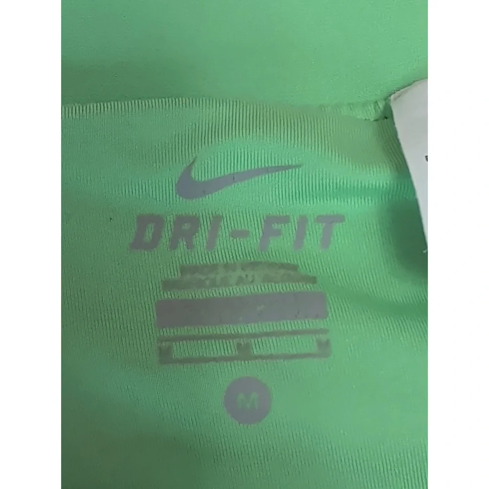 Nike Icon Dri Fit 2 In 1 Shorts Women M Blue Green Polka Dot Training Run Active